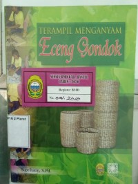 Image of Terampil menganyam eceng gondok