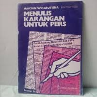Image of Menulis Karangan Untuk Pers